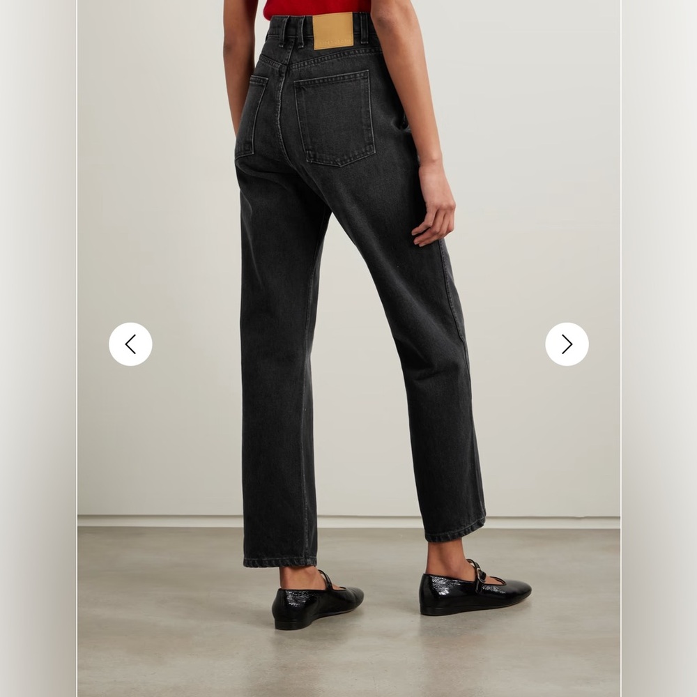 B SIDES Plein High-Waisted Jeans in Still Black